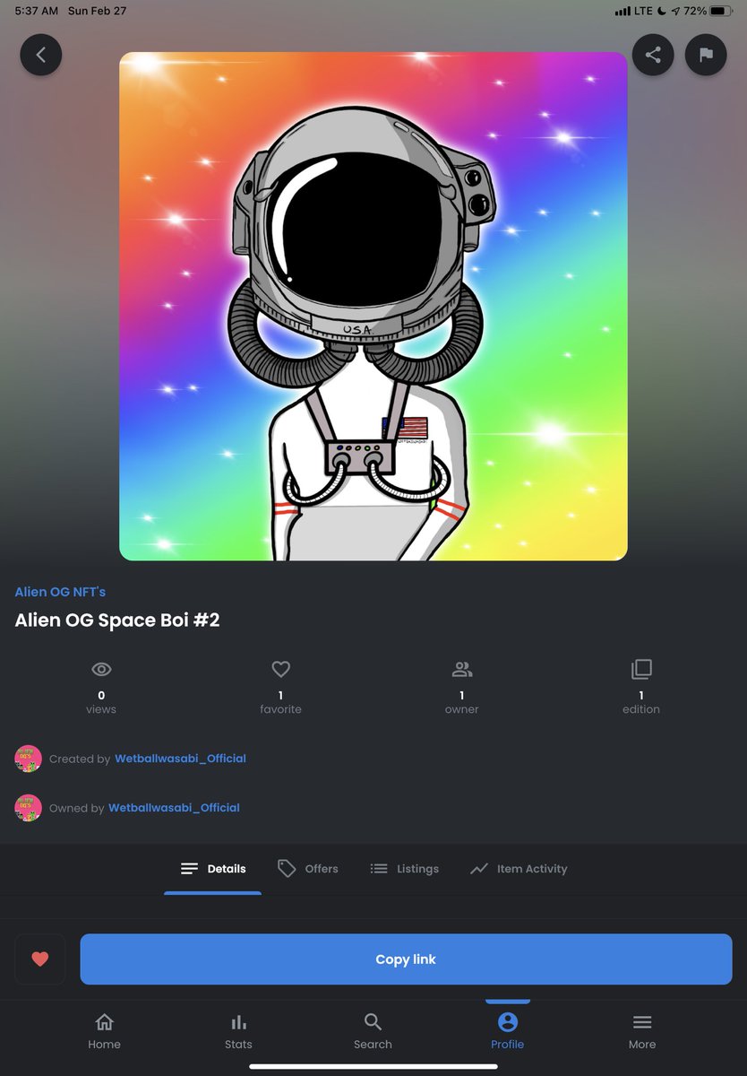 This giveaway ends in 19 hours!!!
All you gotta do to win Alien OG Space Boi #2 is…
👽join the discord discord.gg/gR2nwpPKxA
👽Tag 3 friends
👽follow me <a href="/Wetballwasabi/">Wasabi</a> 
👽like &amp; Retweet