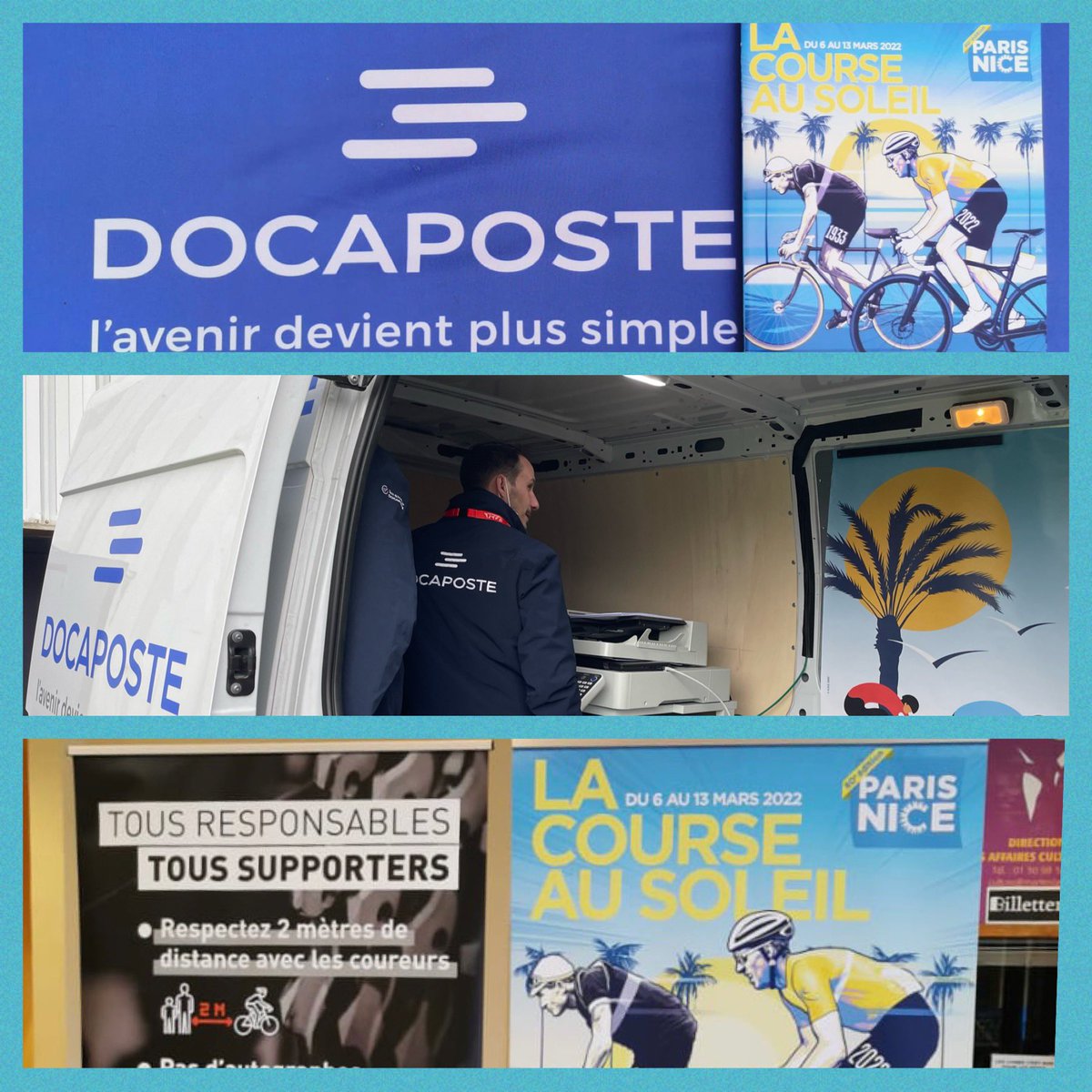 #ParisNice 2022 10éme année de présence de <a href="/Docapost/">Docaposte</a> sur #lacourseausoleil qui fête sa 80ème édition ! 🎉 Merci <a href="/amaurysport/">A.S.O.</a> pour la confiance renouvelée et <a href="/RISOFrance/">RISO FRANCE</a> pour le matériel exceptionnel fourni ! <a href="/Docapost/">Docaposte</a> j-1 ready !