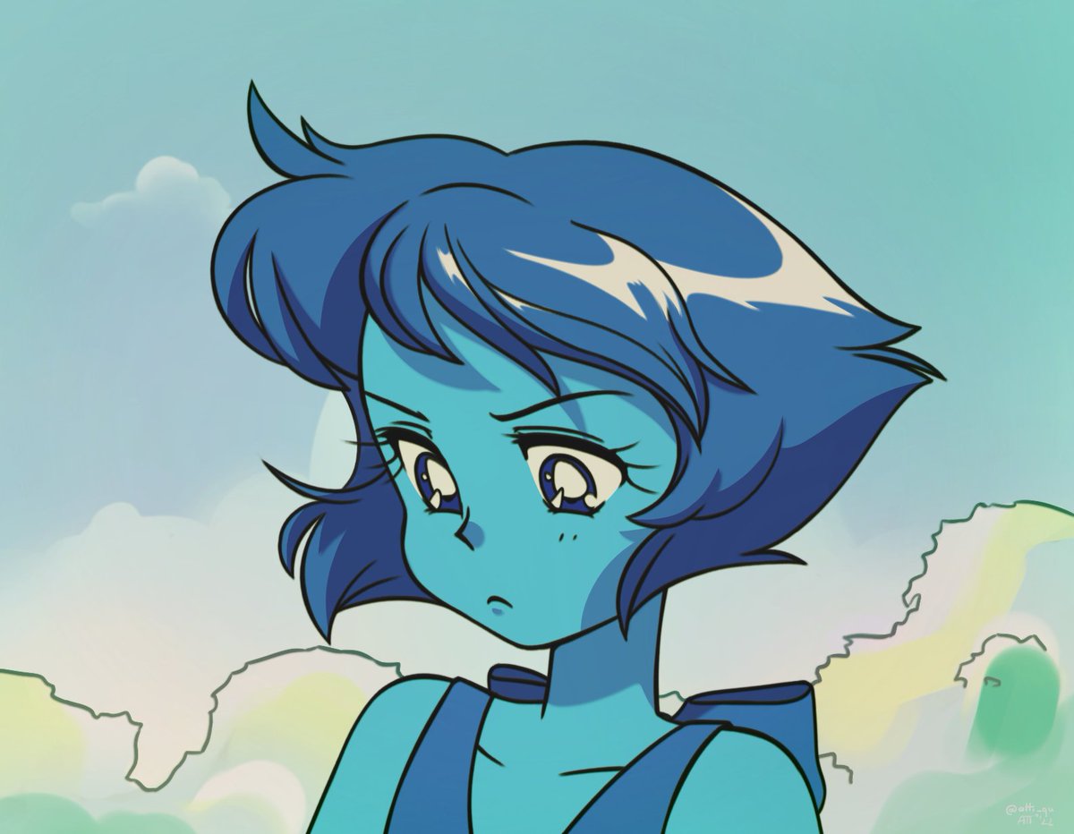 atti_qu's tweet photo. Lapis in Sailor Moon??💧 #StevenUniverse #SailorMoon https://t.co/pJLcpDPhYp