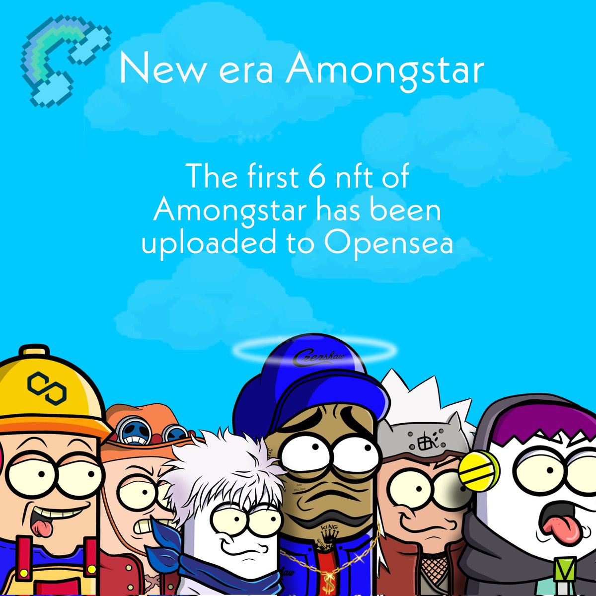 AmongstarNft's tweet photo. Congratulations🥳😍
Mociivers is officially replaced by Amongstar

We have added our first 6 nft in Opensea🚀🌠 https://t.co/zUYI04Ke87
