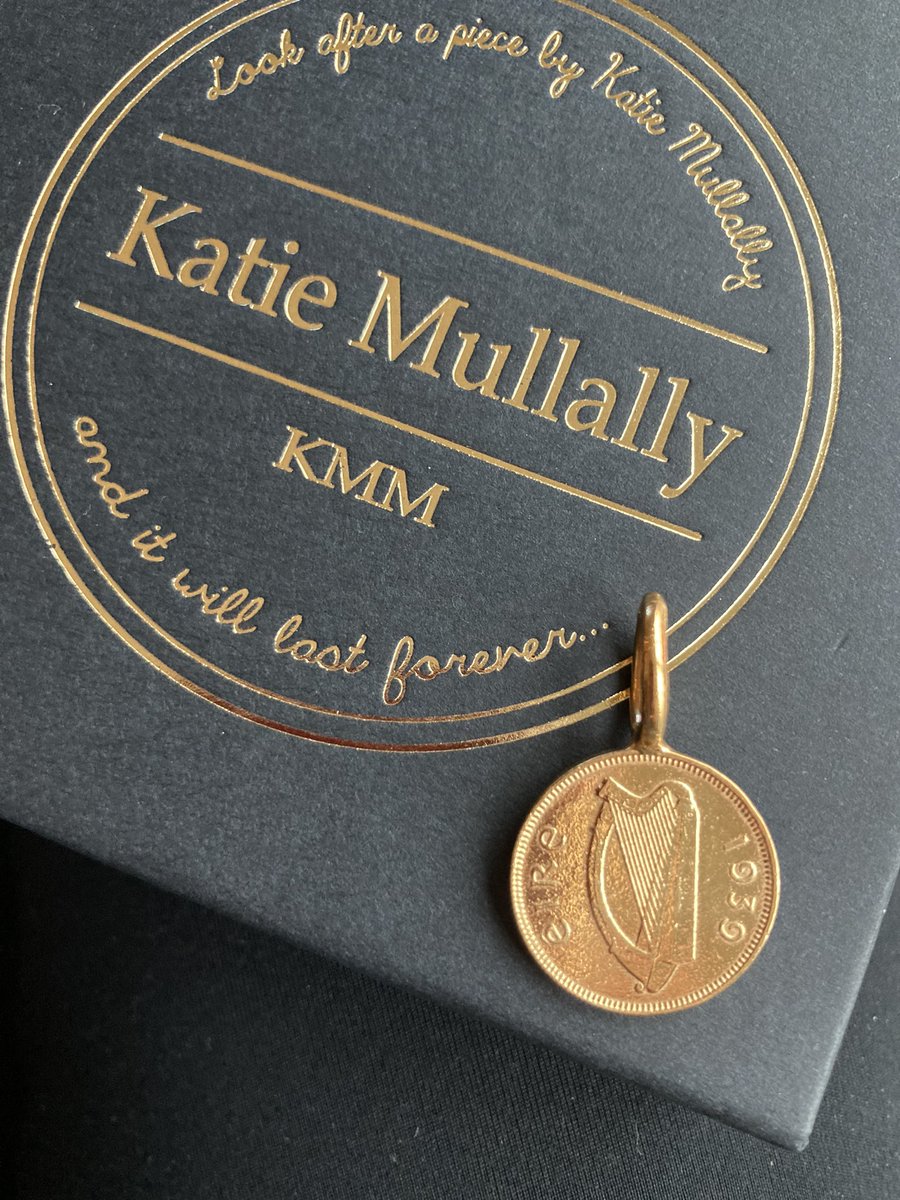 Great service from @katiemullally re-plating my much loved Irish 6d coin charm 💚😀