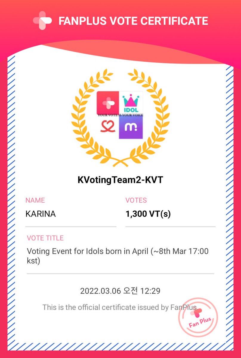 KPop__Voting1's tweet photo. ✨Voting proof ✨

For #aespa Karina 
☑️10,000 votes casted

Though the criterias were not met, still we voted for #aespa_Karina 

Thanks for trusting us and all the best for the poll 🤗

#aespa  #KARINA 
#KVTProofs https://t.co/ZcjsyOY3f3