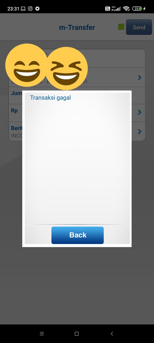 lucu nih belum proses apa" udah transaksi GAGAL lagi aja
