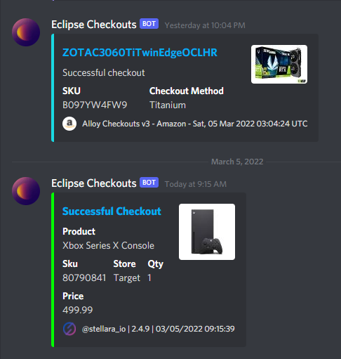 EclipseACO (@eclipse_aco) on Twitter photo Good morning 🥱
<a href="/AkariAutomation/">Akari</a> // <a href="/stellara_io/">Stellar AIO</a> // <a href="/AlloyBot/">Alloy Cloud Bot</a>
<a href="/ArsonServers/">Arson Servers LLC</a>
<a href="/BezosProxy/">BezosProxy</a> // <a href="/PettiProxies/">PettiProxies</a> Good morning 🥱
<a href="/AkariAutomation/">Akari</a> // <a href="/stellara_io/">Stellar AIO</a> // <a href="/AlloyBot/">Alloy Cloud Bot</a>
<a href="/ArsonServers/">Arson Servers LLC</a>
<a href="/BezosProxy/">BezosProxy</a> // <a href="/PettiProxies/">PettiProxies</a>