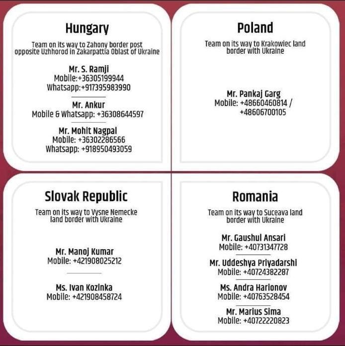 HayesHants's tweet image. 🇳🇪 Indian nationals stuck in #Ukraine 🇺🇦 can contact these individuals for help #UkraineRussiaWar 
#IndiansInUkraine
#India