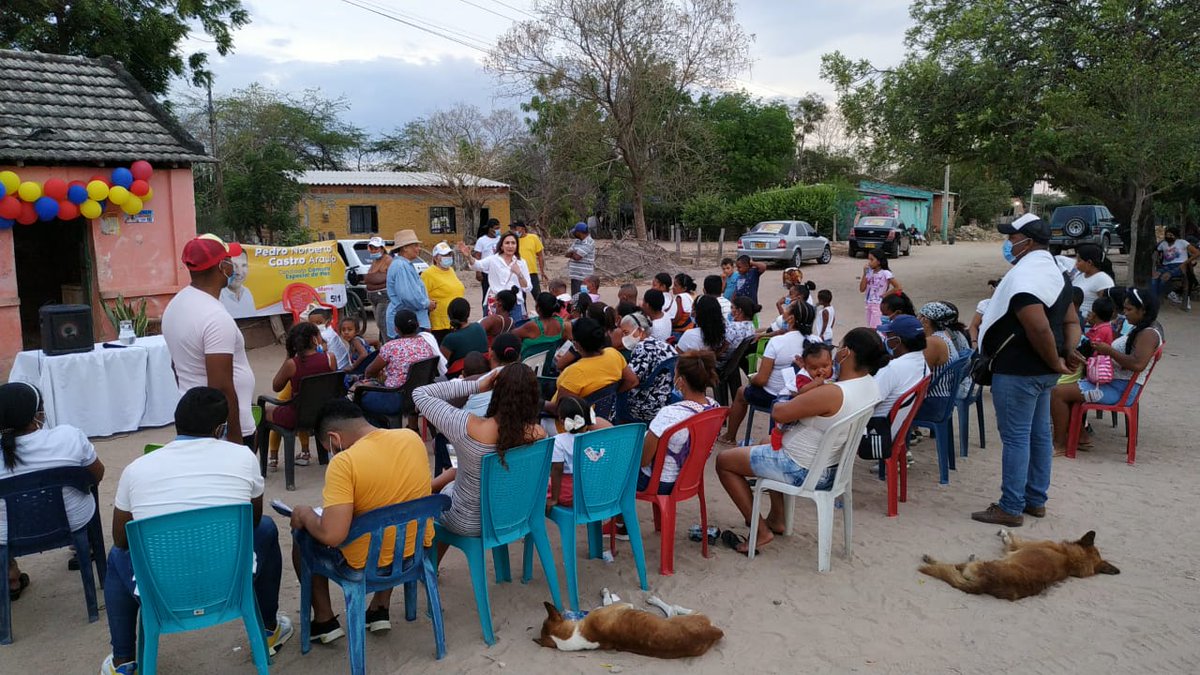 PedroNorbertoC's tweet photo. A solo 8 días de las elecciones, nuestro equipo sigue trabajando incansablemente, invitando a los habitantes del corregimiento de #Guacoche para que este 13 de marzo pidan el tarjetón de Cámara Especial de Paz y marquen con una X #Funvimejor501 https://t.co/4SDOnyzpIO