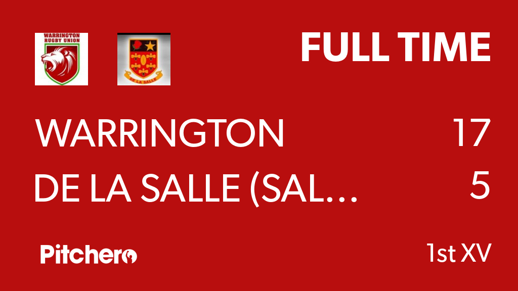 WarringtonRUFC's tweet photo. FULL TIME: Warrington 17 - 5 De La Salle (Salford)
#WARDEL #Pitchero
https://t.co/if9zIwrAZl https://t.co/4QinVhf0PI