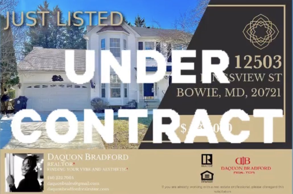daquonbradford's tweet photo. After one day on the market this home is now under contract.
Da’Quon Bradford | Realtor  w/ Century21 ENVISION
daquonbsales@gmail.com
240.232.7005

#mdrealtor #dmvrealtor #dmvrealestate #dmvrealestateagent #dcrealestate #varealestate #dcrealtor #listingagent #realestate https://t.co/KxzctFbUpg