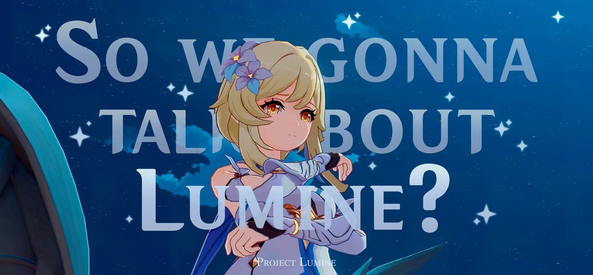 ProjectLumineRu's tweet photo. Люмин нет в трейлерах.
Нет на именинных артах.
Нет в промо-видео.
Нет на официальных артах.

Нет даже В САМОЙ ИГРЕ.
Игроки с Люмин видят принца бездны в баннерах ивентов и обучениях.

Это ужасно неуважительное отношение ко всем игрокам, выбравшим её.
#GenshinImpact #Lumine
-> https://t.co/lGUhESzfUY