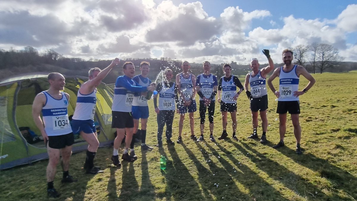 SedgeHarriers's tweet photo. Let the promotion party begin! #NEHL #HarrierLeague #ukrunchat https://t.co/E7FHGkxzX5