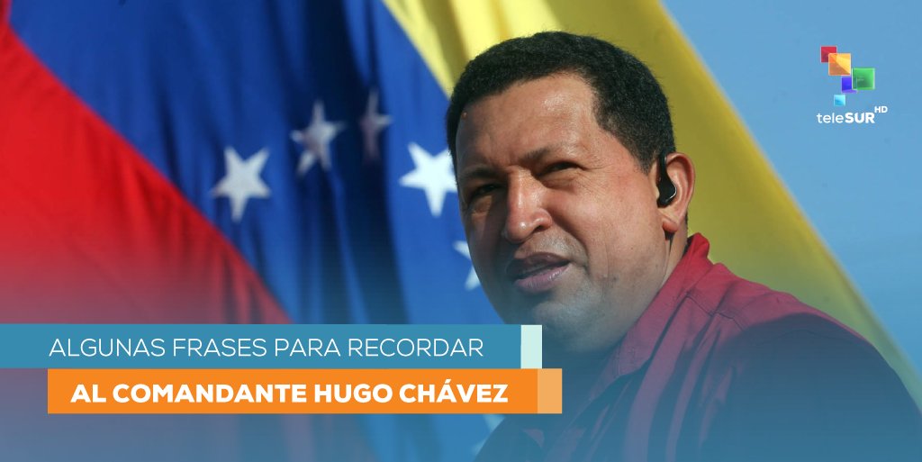 Este #05Marzo se conmemora nueve años la partida física del comandante #HugoChávez
 
Chávez enfocó su agenda de gobierno en #Venezuela 🇻🇪 para atender a su pueblo mediante diversos programas sociales
 
Reviva algunas frases para recordar al comandante →go.shr.lc/374Apij