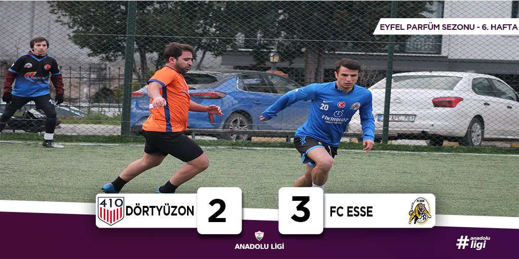 Anadolu Ligi Eyfel Parfüm Sezonu 1.Lig

📅6.Hafta

⚽️ #DÖRTYÜZON 2-3 <a href="/fc_esse/">Fc Esse</a> 
 
🏅 Mami Annaliyev