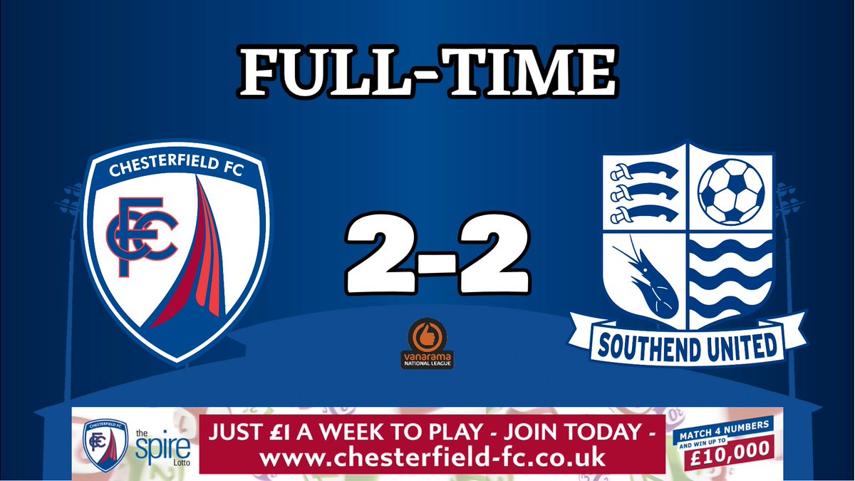 ChesterfieldFC's tweet photo. An entertaining game at the Technique Stadium but not the result we were looking for. #Spireites https://t.co/rFPn5b6EFO