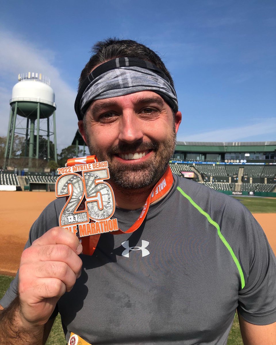 SplendaDad1's tweet photo. Ok, after battling sickness since Christmas I finally did my first race of the year, The Myrtle Beach Half-Marathon. I’m proud of my time of 2:14:17:56. Thanks to my wonderful wife for encouraging me while I trained. #runmbm #halfmarathon https://t.co/CVjJ5gQZlW