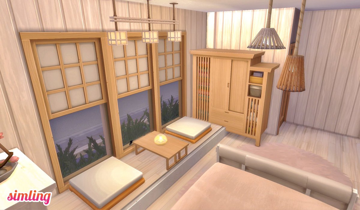 simling131's tweet photo. Korean Master Bedroom 🌸
Speedbuild of Minimalist Korean Apartment >> https://t.co/AxgTlh8cd7
.
I made a sitting platform in this bedroom, hope you’ll like it! 🕯🌸
Gallery ID: simling131 
#ShowUsYourBuilds #TheSims4 #ts4 #nocc https://t.co/LPPh2MHklB