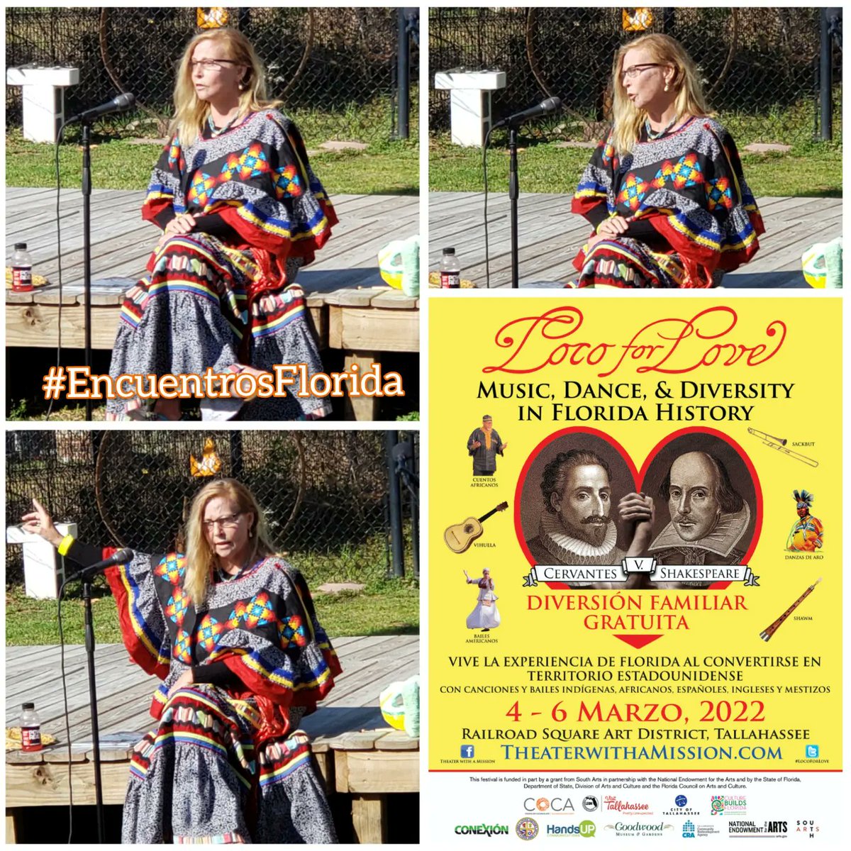 TWAMFlorida's tweet photo. Encuentro 1- Native Florida
Giving thanks and appreciation to the first inhabitants of #Florida.
#Floridahistory #UShistory #storytellers #hoopdancer #drumcircle #nativeamerican #LocoForLove #LocoForLoveEncuentros
schedule https://t.co/QbXKOJeSPY https://t.co/Dx9XBNFIXE