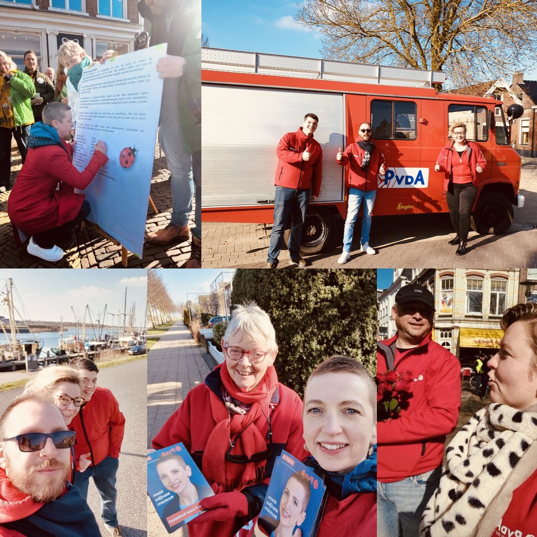 Het beste team was er op uit vandaag voor een sociaal Súdwest-Fryslân! 💪☀️

🌹 #wonenwaarjehartligt 
🌹 #gelijkekansen
🌹 #wegmetgevaar
🌹 #zorgdichtbij
🌹 #positieveenergie

We staan voor een tolerante campagne #geenhaatopstraat 🐞♥️

Stem 16 maart PvdA!
pvdasudwestfryslan.nl