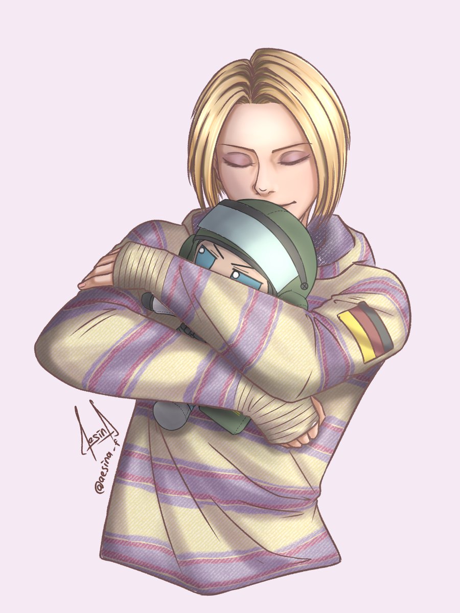 #DailyBlitz 8
IQ with her Blitz plushie 💕✨

#R6S #RainbowSixSiege #R6Community