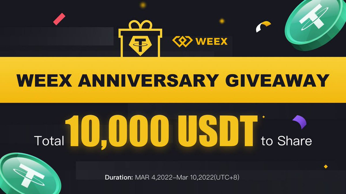 CryptoTownEU's tweet photo. 🚀 Airdrop: Weex
💰 Value: $10,000 Pool
📅 End Date: 10th March, 2022
🏦 Distribution Date: 15 working days after the airdrop ends

Go to the Airdrop page
https://t.co/YzTzz7XZ8W

#Airdrop #Crypto #Airdrops #giveaway https://t.co/gqYeANUL6a