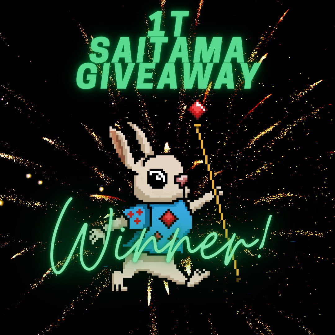 AWC_TheClub's tweet photo. Congratulations to the winner of the White Rabbit of Diamonds! The top 3 Winners Won BIG!!!
1st Prize: 1 Trillion #Saitama
2nd Prize: 500 Billion Saitama
3rd Prize: 100 Billion Saitama
Join our next AMA to figure out how you could be the next winner!
#NFTs #NFTGiveaways #clubup https://t.co/hlCEXlqTUP