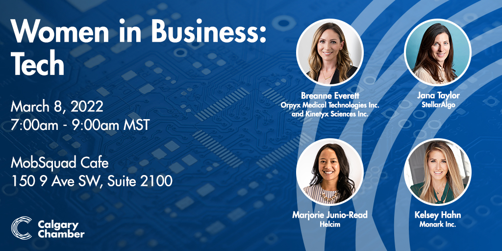 Calgary Chamber (@calgarychamber) on Twitter photo The countdown is on! Join us on March 8 for a conversation focusing on #WomenInTech, their access to mentors, workplace culture gaps, gender equity & diversity and how women will propel #Calgary's future in this booming industry. #IWD2022
Register today: ow.ly/y4YZ50HQ6FG The countdown is on! Join us on March 8 for a conversation focusing on #WomenInTech, their access to mentors, workplace culture gaps, gender equity & diversity and how women will propel #Calgary's future in this booming industry. #IWD2022
Register today: ow.ly/y4YZ50HQ6FG