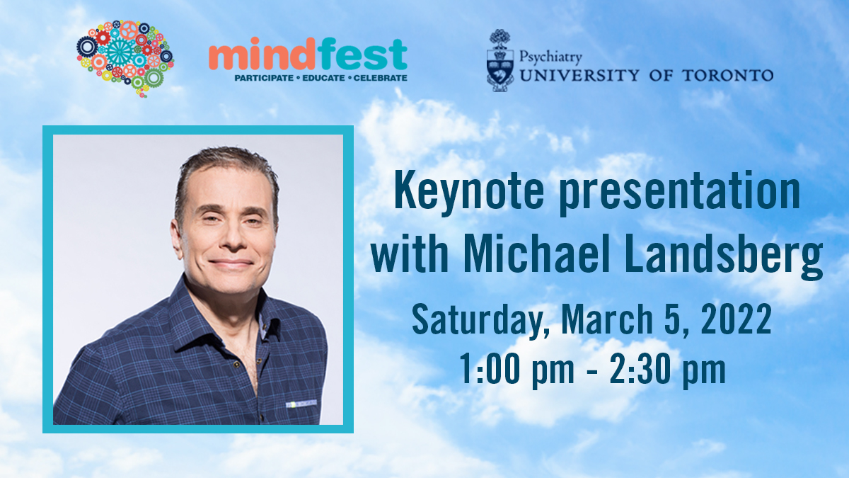 UofTPsych's tweet photo. Starting now! Michael Landsberg speaks about his mission to show the world that mental illnesses are sickness, not weakness. Watch our #Mindfest 2022 keynote presentation live, 1:00 pm to 2:30 pm: https://t.co/oeADjuZEtr
#SickNotWeek https://t.co/36qyHneYSH