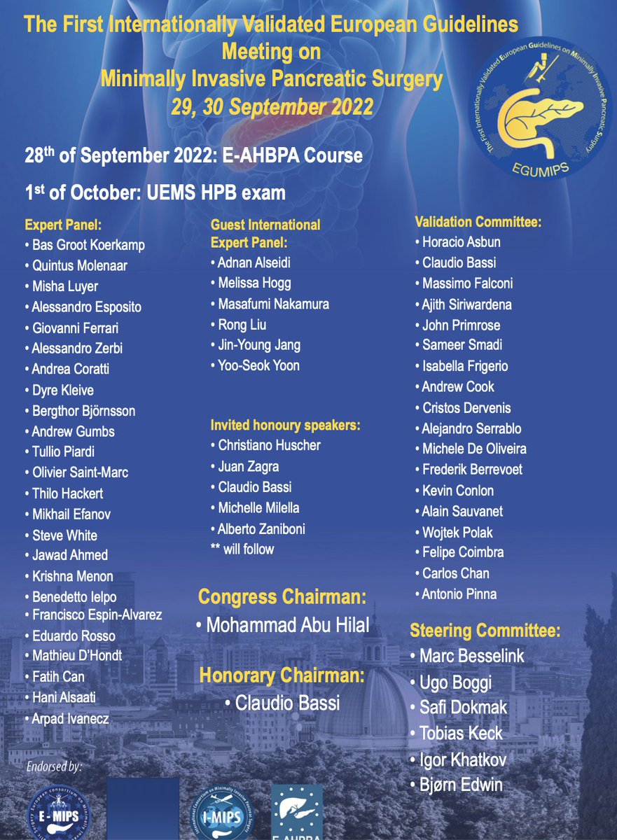 Mohamed Abu Hilal (@abuhilal9abu) on Twitter photo Pleasure to invite you to what I promise will be a historical event. The faculty is🔝, location is great and the topic is so🌶️. 🙏 share. Moreover, the day before an <a href="/EAHPBA/">E-AHPBA</a>🥇course and the day after an HPB UEMS exam <a href="/IHPBA/">IHPBA</a> <a href="/SAGES_Updates/">SAGES is in Tampa in 2026!</a>, can not miss it <a href="/MarcBesselink/">Marc Besselink</a> <a href="/e_mips/">E-MIPS</a> Pleasure to invite you to what I promise will be a historical event. The faculty is🔝, location is great and the topic is so🌶️. 🙏 share. Moreover, the day before an <a href="/EAHPBA/">E-AHPBA</a>🥇course and the day after an HPB UEMS exam <a href="/IHPBA/">IHPBA</a> <a href="/SAGES_Updates/">SAGES is in Tampa in 2026!</a>, can not miss it <a href="/MarcBesselink/">Marc Besselink</a> <a href="/e_mips/">E-MIPS</a>