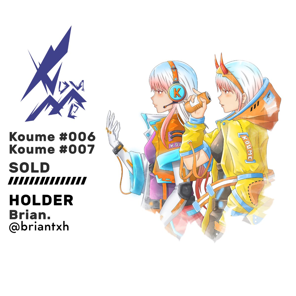 Koume_Gin's tweet photo. Thank you so much Mr @briantxh for buying 2 Koumes at once, you are currently the one who collects the most Koume, Awesome! #KGiN https://t.co/jLTFm3TZ7o