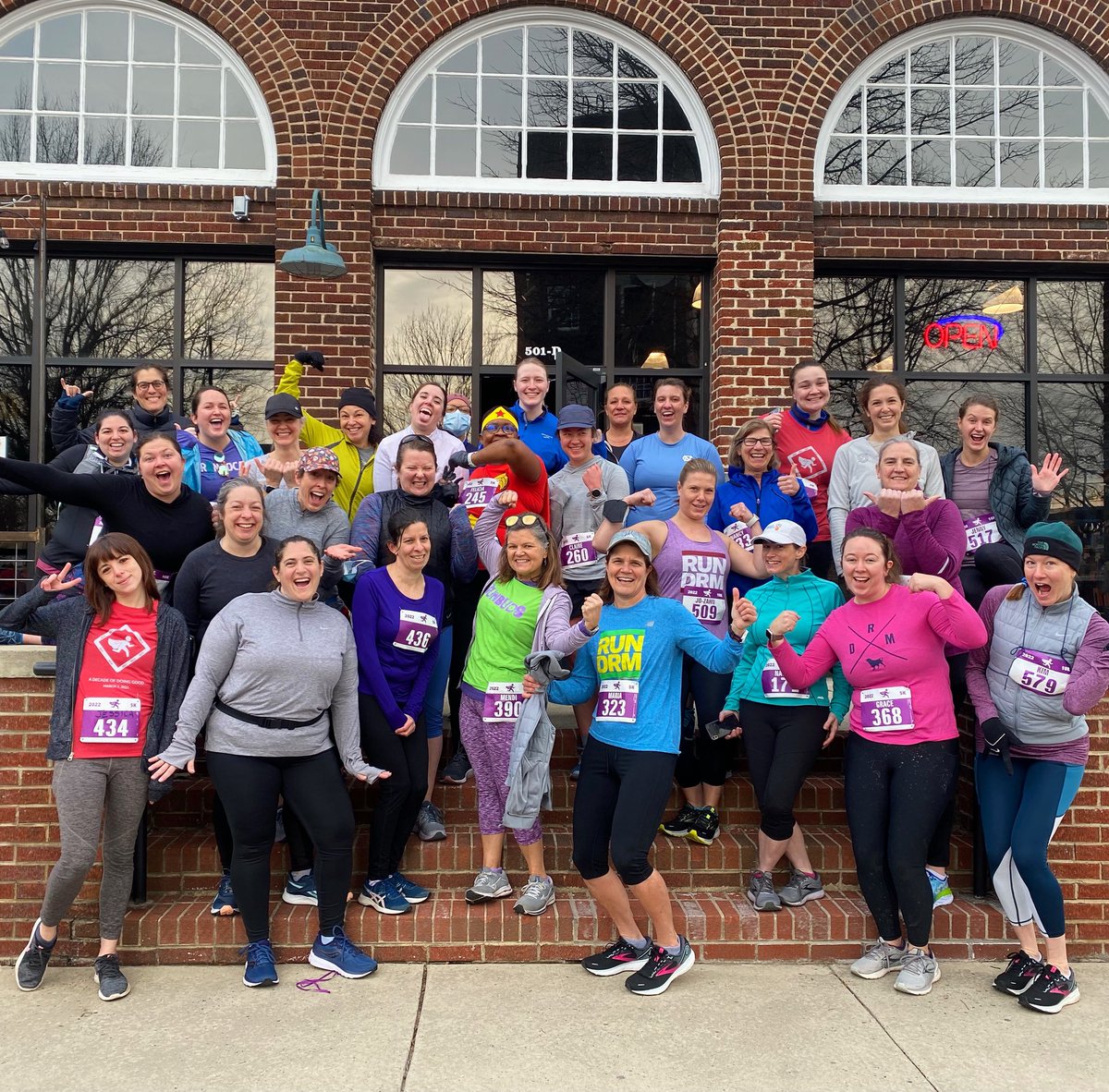 bullcityrunning's tweet photo. Shoutout out to these gorgeous #RunBuds for representing hard this morning at the Florence Forth Road Race! Way to shine in your goal race, Buds! Weβre proud of you! πππ» https://t.co/MZ1TibNMMX