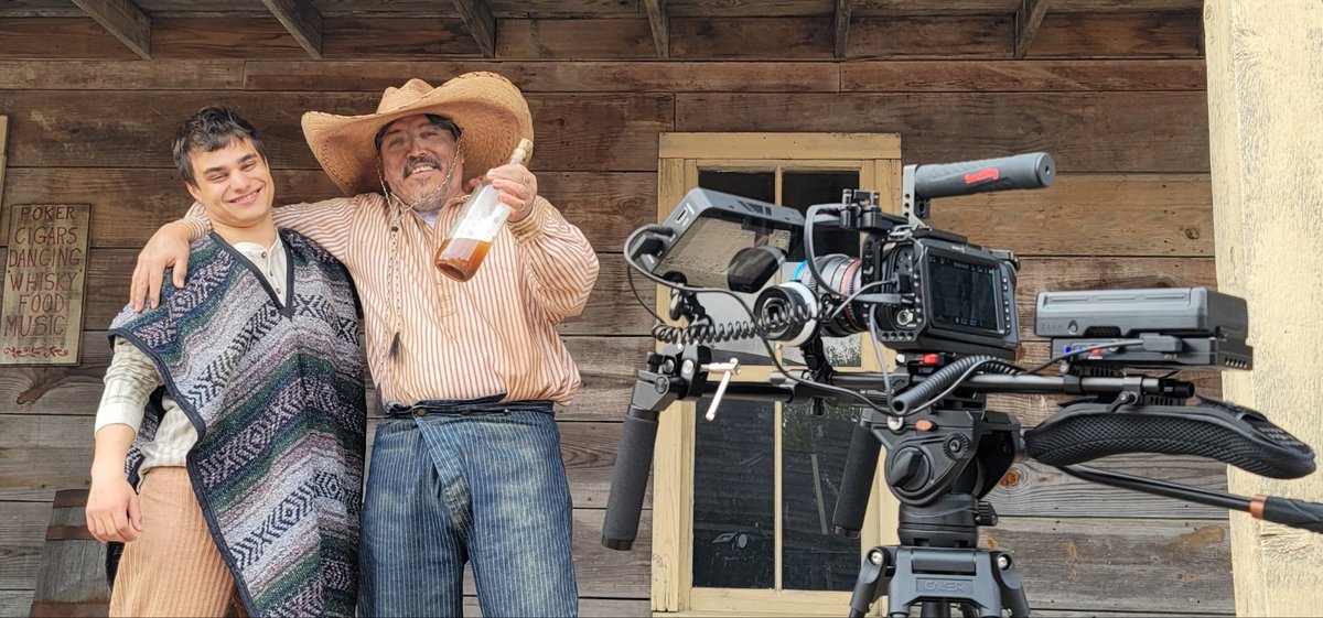 angelodylen's tweet photo. Filming TOUCHED - a western short film. Playing the role of "Drunk Mexicans" #pbtalent #ActorsProblems https://t.co/Ugyc3zwrIn