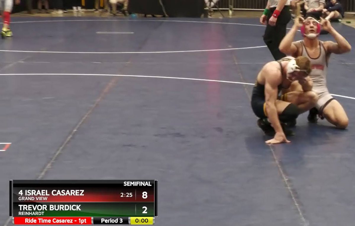 With a dominant win in the semis, Izzy Casarez <a href="/casarez_israel/">Israel</a> reaches the NAIA NATIONAL FINALS at 157lbs! Get it champ! #forward #audacesfortunaiuvat