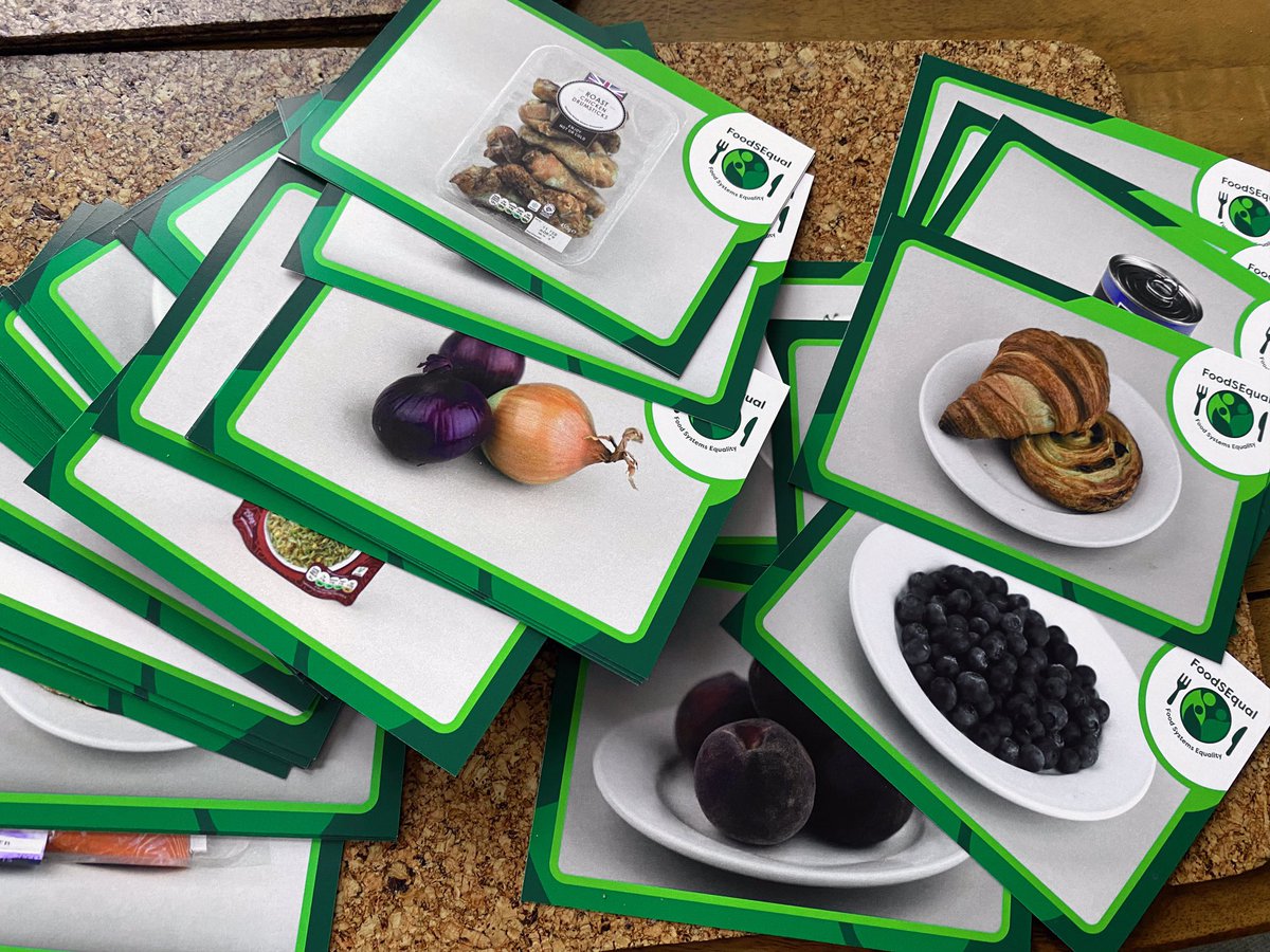 fotonow's tweet photo. Weβre working on the Food Systems Equality research programme and had the pleasure of creating a deck of βfood cardsβ for upcoming community workshops. Really nice to get in the studio and make these! πΈ #foodsequals @foodplymouth @foodsequal @DrCPettingerRD #foodsystem https://t.co/nrJxw6MTBJ