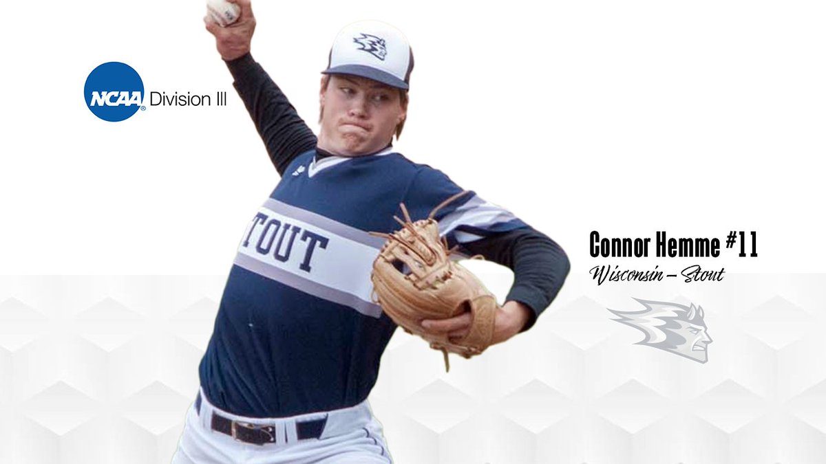 EPBaseballNotes's tweet photo. Celebrating @NCAADIII opening week and Eden Prairie alum @c_hemme09 with @UWStoutBaseball. The lanky right-hander will bring pitching depth to a BlueDevils team hoping to challenge in the @wiacsports conference. #EPRepresent #TheEPBrotherhood #EdenPrairie https://t.co/NoTWWpTuT9