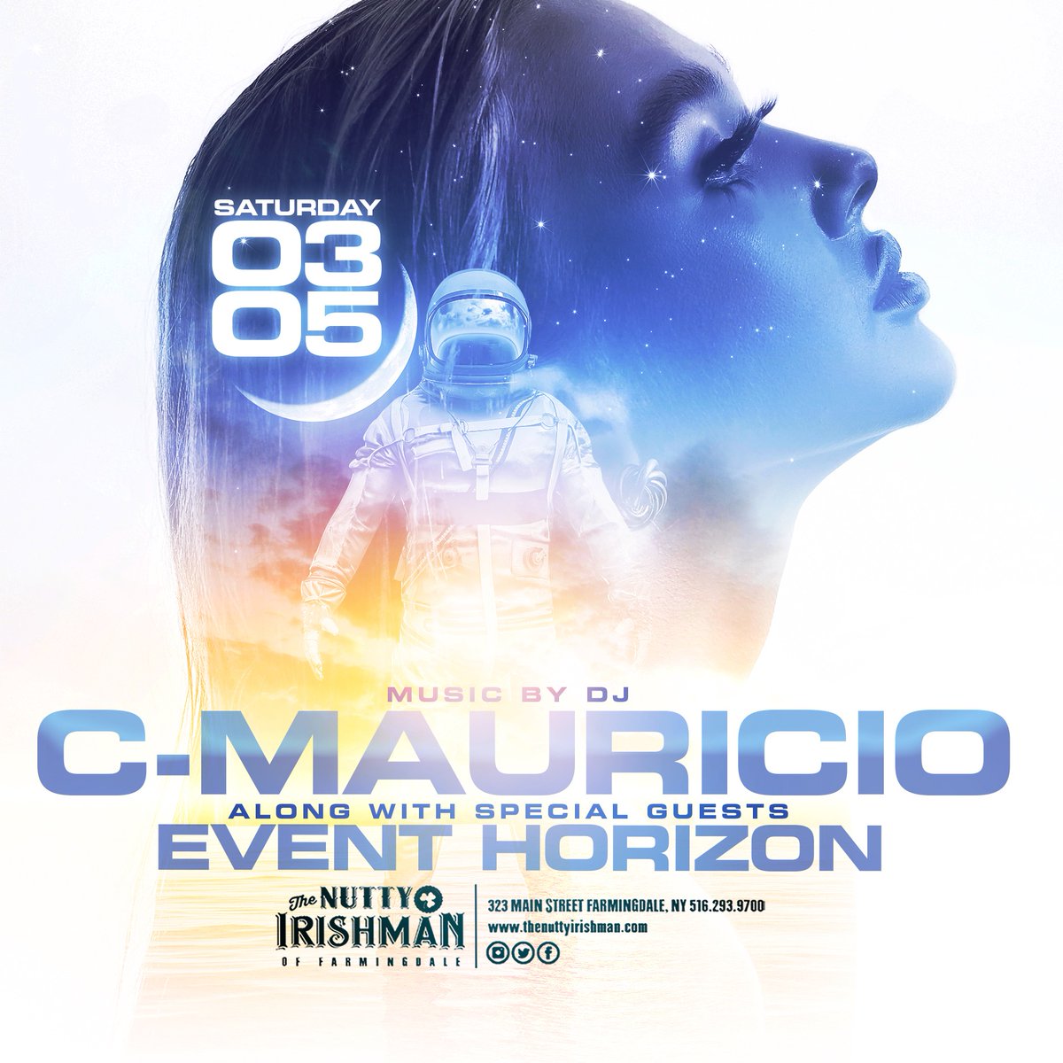 Let’s keep the party going all night with DJ C-Mauricio and Event Horizon! 💥☘️
