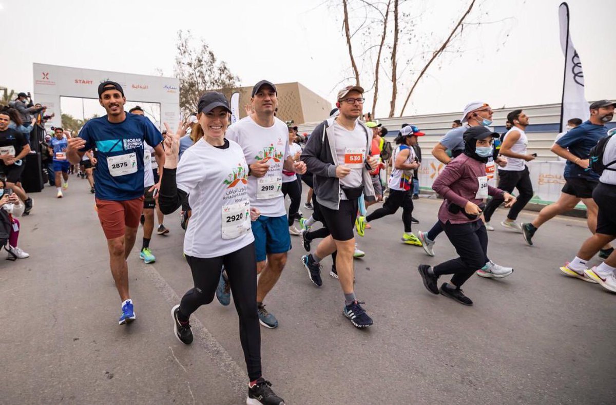 DQSteward's tweet photo. Wonderful @RiyadhMarathon_ today with many residents of the DQ participating.  Well done!  #running #Health #community https://t.co/sVO4ZHCeha