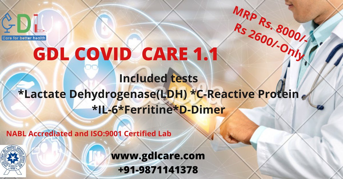 rahulrajeceiu's tweet photo. https://t.co/FZj5Ndzq3O
One stop solution of all diagnostics need at your Door Step.
#upto70% discount on Health Packages
#NABL Accredited Laboratory
# ISO Certified
# ICMR registered
# QR code and Barcoded enabled report
#Fast and Accurate Reporting
# Online and Safe payment https://t.co/aEKH4mmw4a