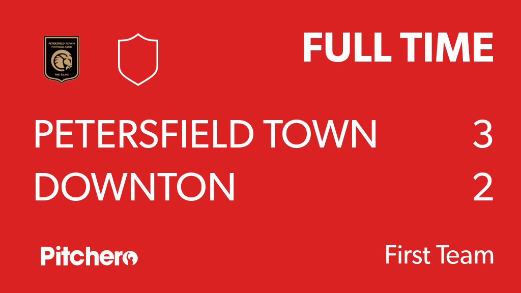 FULL TIME: Petersfield Town 3 - 2 Downton
#PETDOW #Pitchero
petersfieldtowntherams.com/teams/218639/m…