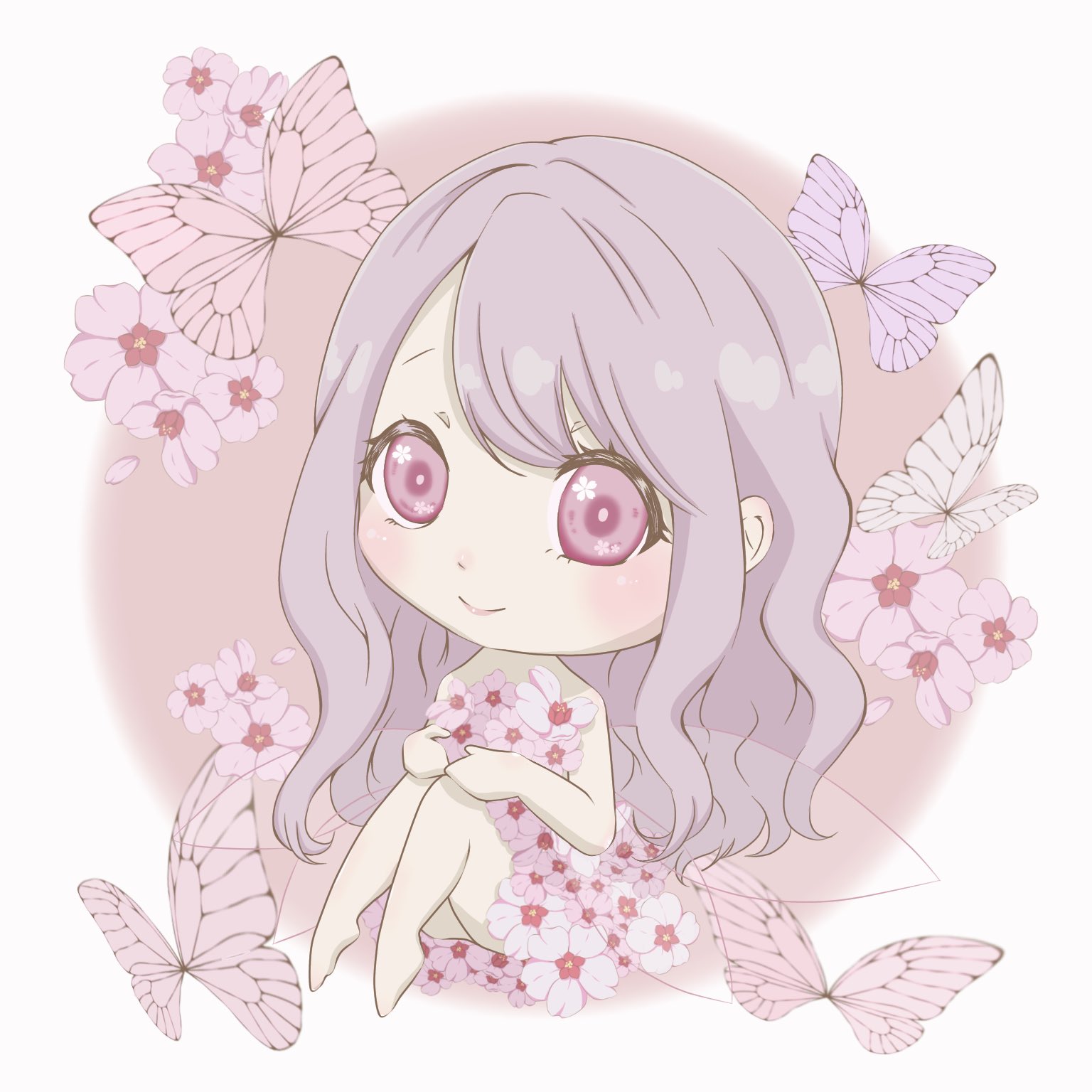Aya オリジナルキャラクター 桜の妖精 オリキャラ イラスト好きな人と繋がりたい イラスト ミニキャラ T Co Mxedklvq9y Twitter