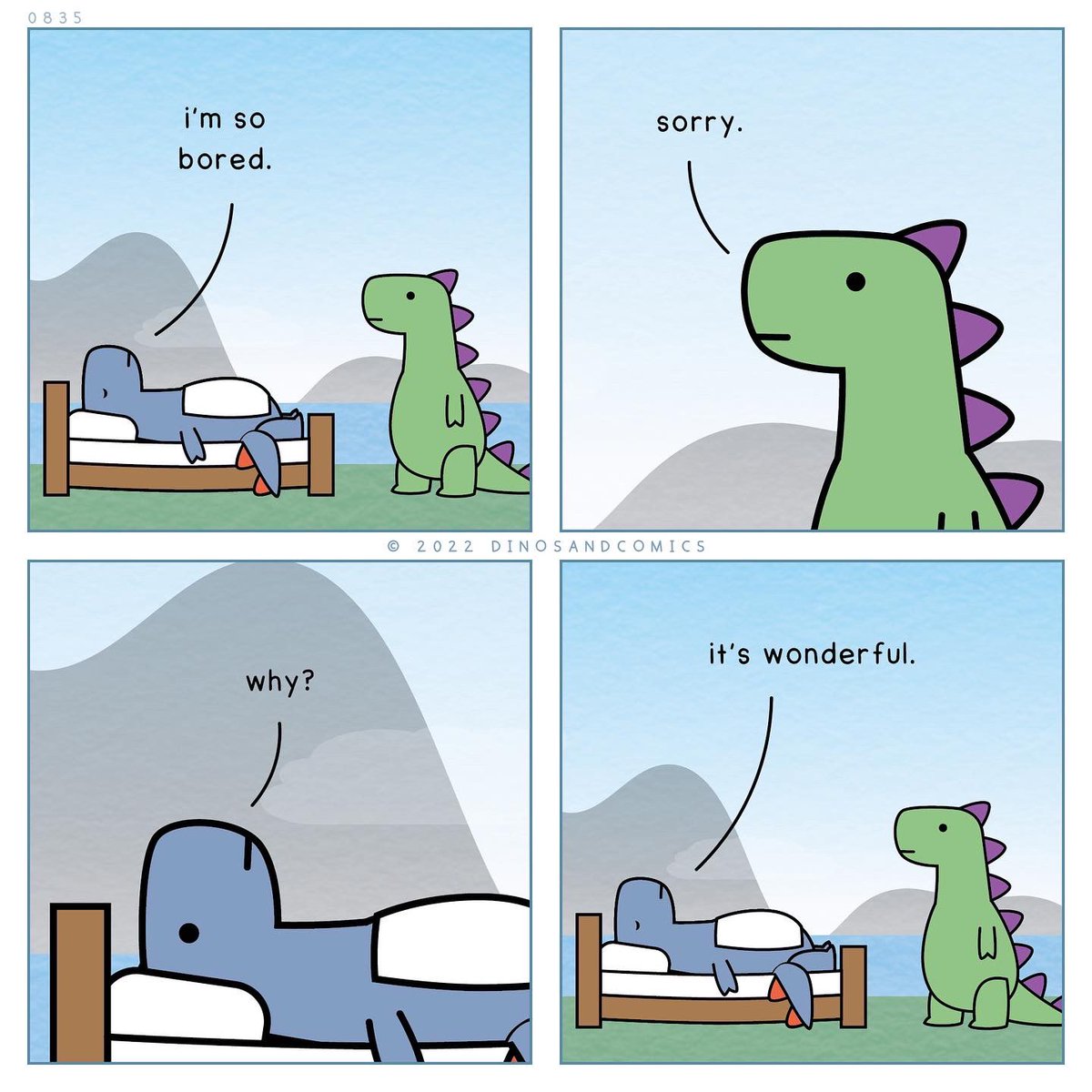 dinosaurcouch's tweet image. bored