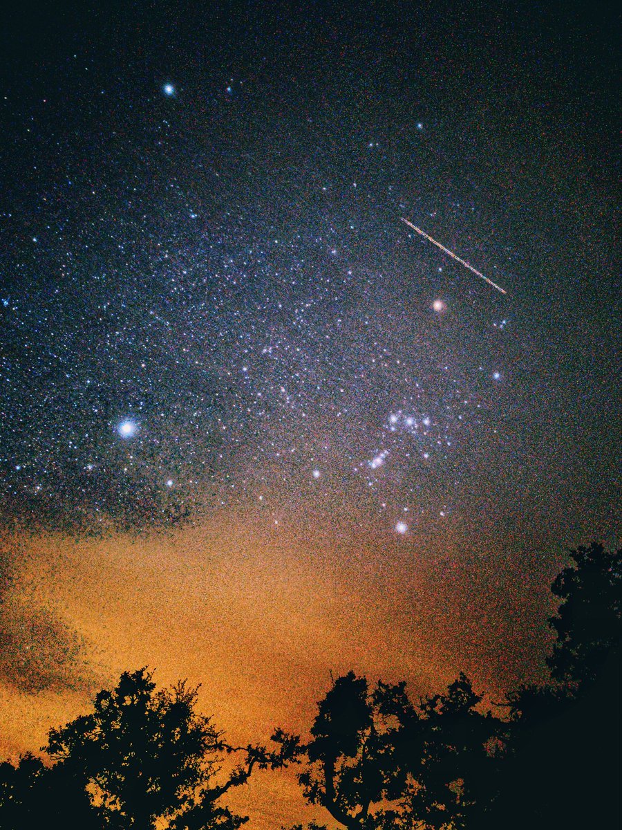 trying my hand at backcountry astrophotography. The heavier pack is worth it! Orion and Canis Major over Enchanted Rock, TX #Astrophotography #astronomy