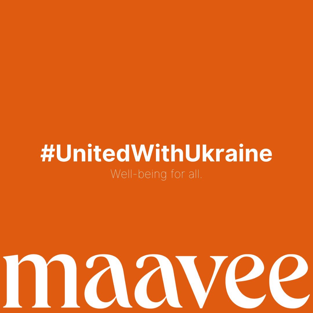 GoMaavee's tweet image. Home, community, and security are core to our ability to be well. At Maavee, we stand #UnitedWithUkraine. #wellbeing #wellbeingforall #employeewellbeing #wellness #wellnessjourney