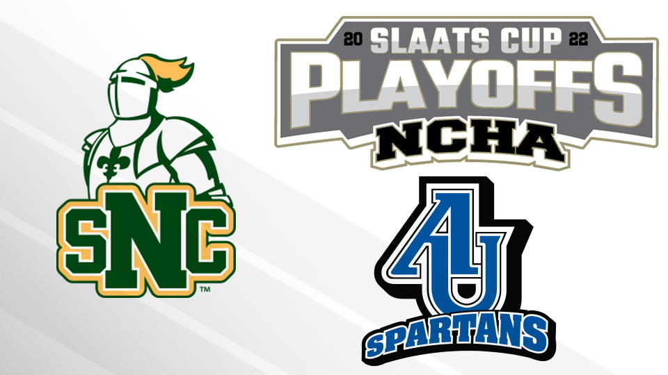 NCHAD3hockey's tweet photo. The battle for the 𝗦𝗹𝗮𝗮𝘁𝘀 𝗖𝘂𝗽 starts in just a few hours!

🆚: @SNC_WHockey vs. @AUSpartan_WHKY 
📍: Arrington Ice Arena
⏰: 2 PM EST
📺: https://t.co/9f4HdMyDS7
📊: https://t.co/GIx9EHtfu3

PREVIEW: https://t.co/8He7oyYxxp https://t.co/C3ZpMZKHIV