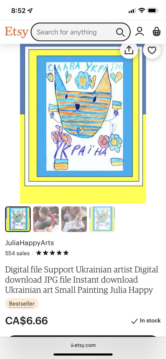 mswolfsclass's tweet photo. If anyone is looking for ways to support local families in Ukraine you can purchase digital downloads from Ukrainian Etsy sellers. JuliaHappyArts is an example of a mother who has lost her home. She is posting her children’s artwork on Etsy for purchase 🇺🇦❤️ https://t.co/rU3bYAjOjC