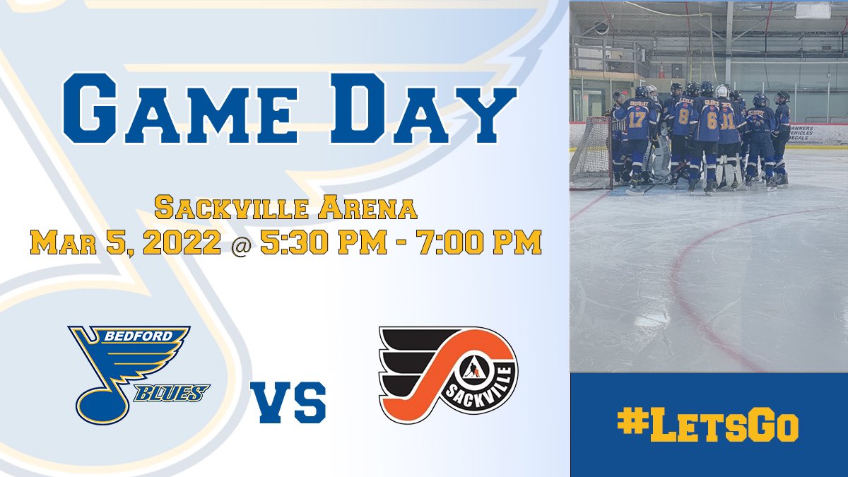 BluesU15AAWhite's tweet image. 📣Game Day📣 we head to Sackville for the first of two against the flyers. #LetsGo
Stream the game bit.ly/3BFKWxp