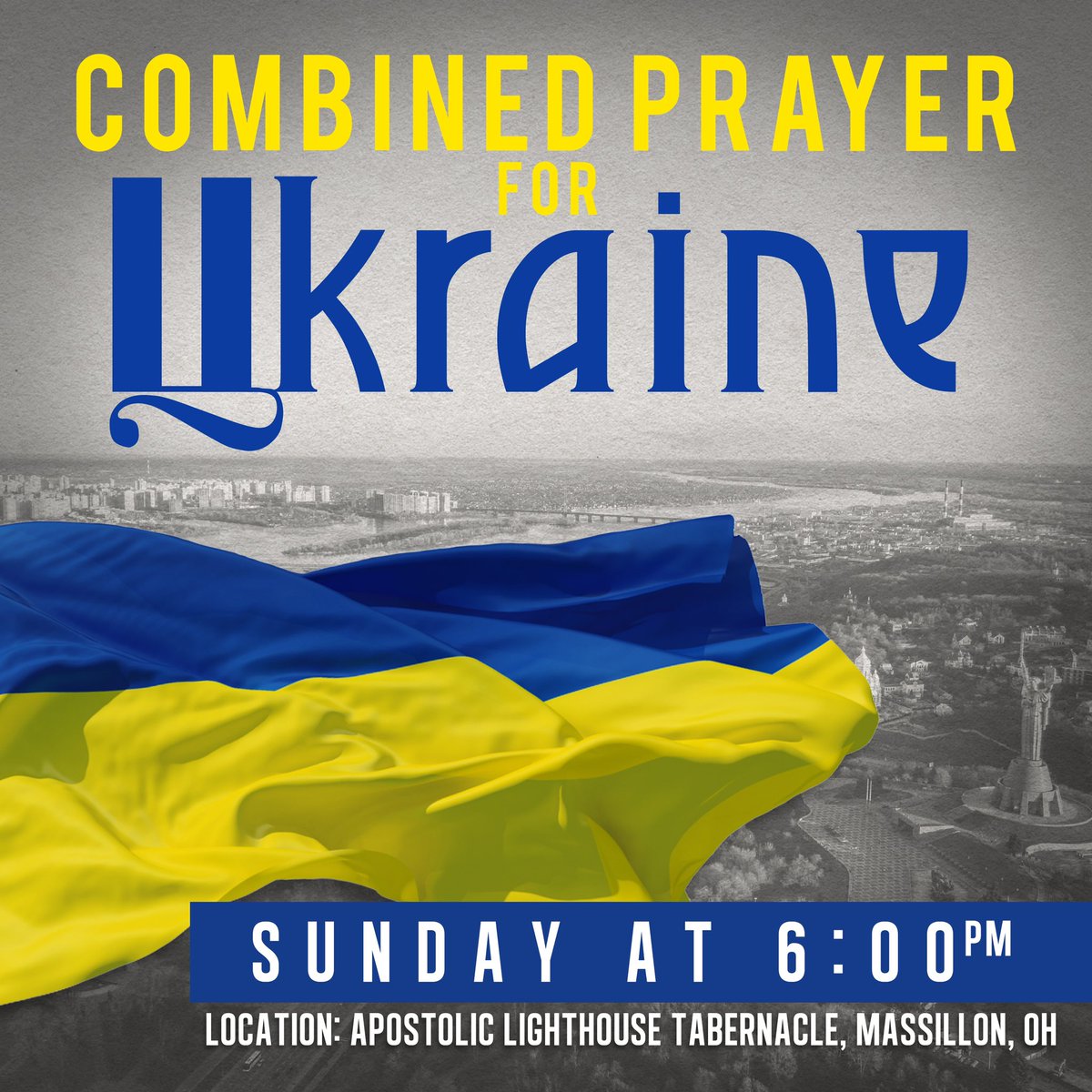 Lighthouse_Tab's tweet photo. Sunday Night at 6:00 we will be joining with other churches in the area at Lighthouse for a time of focused prayer for the nation of Ukraine. Join with us. https://t.co/F7ks4ZfS10