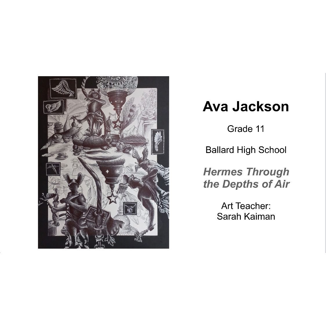 ballardartdept's tweet photo. CONGRATULATIONS to everyone who participated in the regional 2022 Scholastic Art Awards! Ballard Visual Art students won too many awards to list…swipe to view a sampling of their work. Check out all of the amazing pieces at the link in profile! 🎉🎉🎉 https://t.co/975tadOpHJ