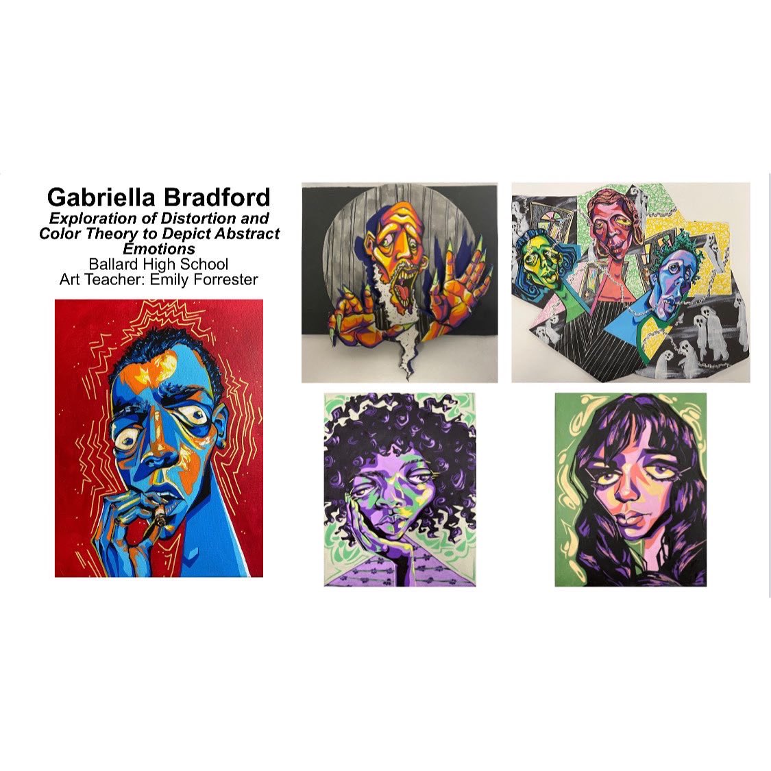 ballardartdept's tweet photo. CONGRATULATIONS to everyone who participated in the regional 2022 Scholastic Art Awards! Ballard Visual Art students won too many awards to list…swipe to view a sampling of their work. Check out all of the amazing pieces at the link in profile! 🎉🎉🎉 https://t.co/975tadOpHJ