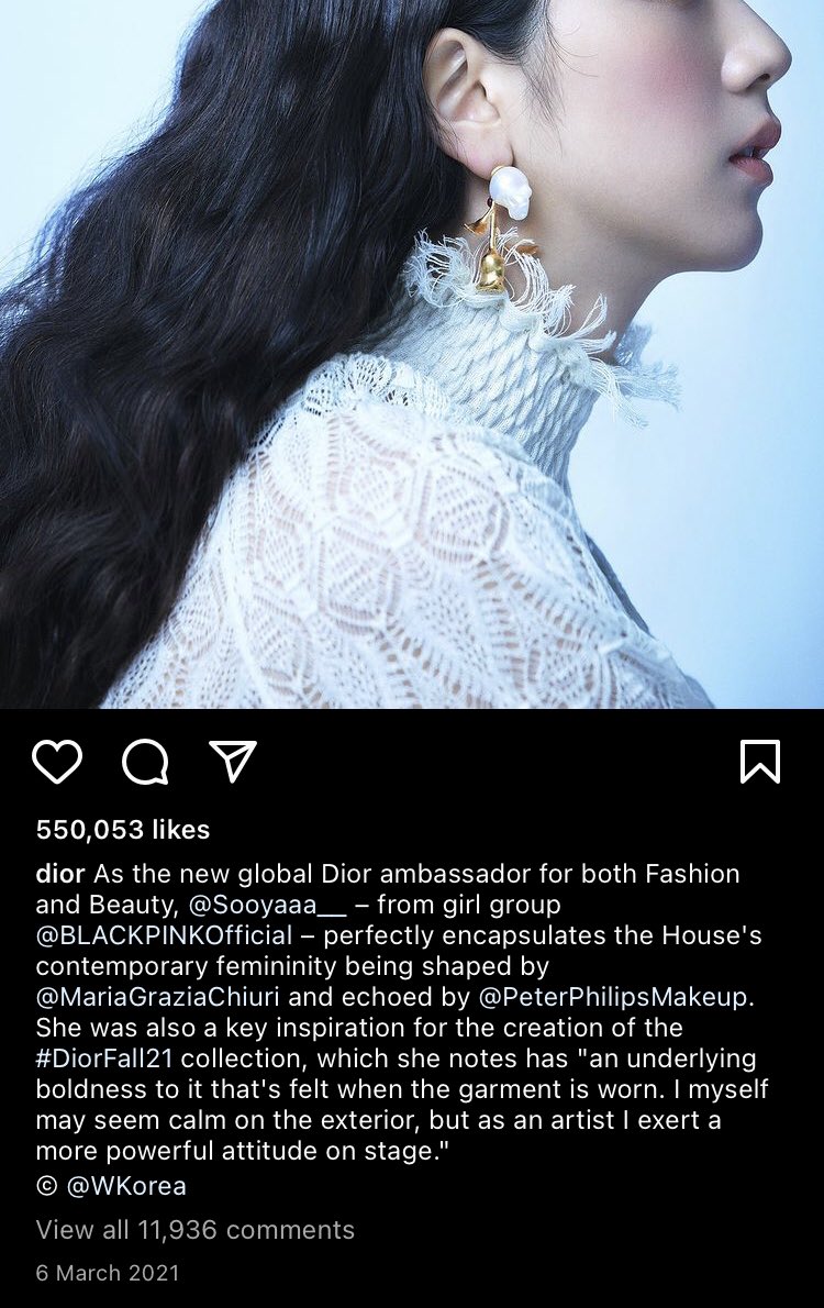 ssooyaaa_______'s tweet photo. exactly one year ago, jisoo was announced as the new dior global ambassador🇫🇷 https://t.co/Zc8VbUwPLh