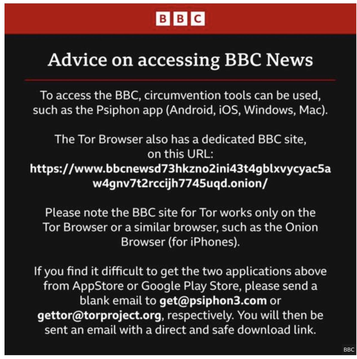 How to get round the <a href="/BBCNews/">BBC News (UK)</a> block in Russia. Please RT