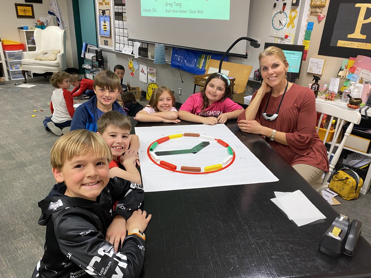 We love us some small group math stations. We built our own clock to use as a manipulative this week.  It’s nice to see everyone engaged in learning!  <a href="/HumbleISD_WCE/">Willow Creek Elem</a> 🐝🐝